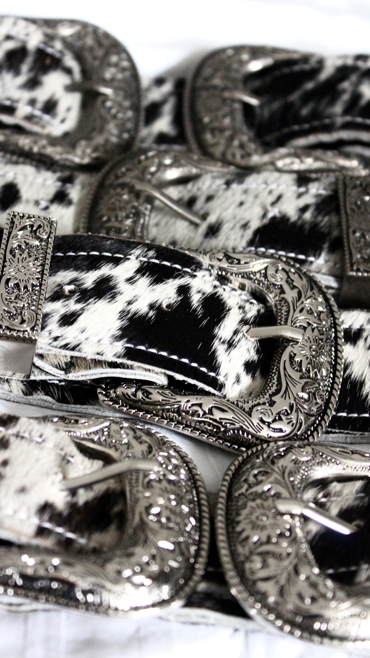 COWHIDE WESTERN BELT